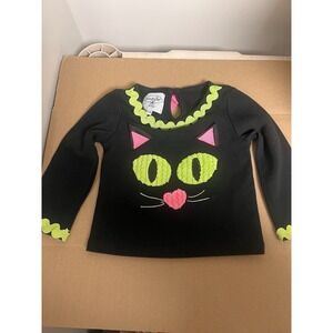 Mud Pie Baby 6-9 Month Black Cat Boutique Top